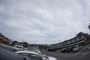 台風18号接近前の空