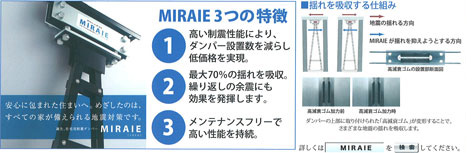 MIRAIE3つの特徴